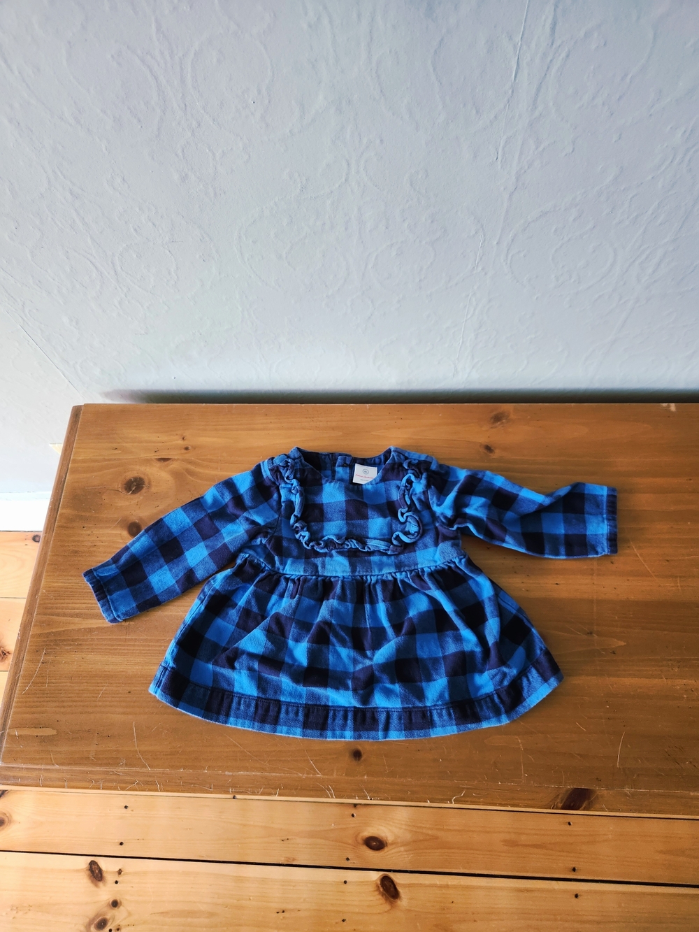 Hanna Andersson 12-18 Month Blue Plaid Dress